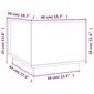 vidaXL Sohvapöytä valkoinen 40x50x35 cm täysi mänty hinta ja tiedot | Sohvapöydät | hobbyhall.fi