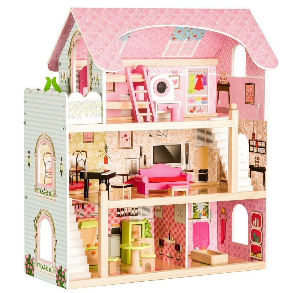 Ecotoys Fairy Residence -nukkekoti hinta ja tiedot | Tyttöjen lelut | hobbyhall.fi