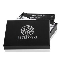 BETLEWSKI® nahkainen luottokorttikotelo (punainen) hinta ja tiedot | Betlewski Miehille | hobbyhall.fi