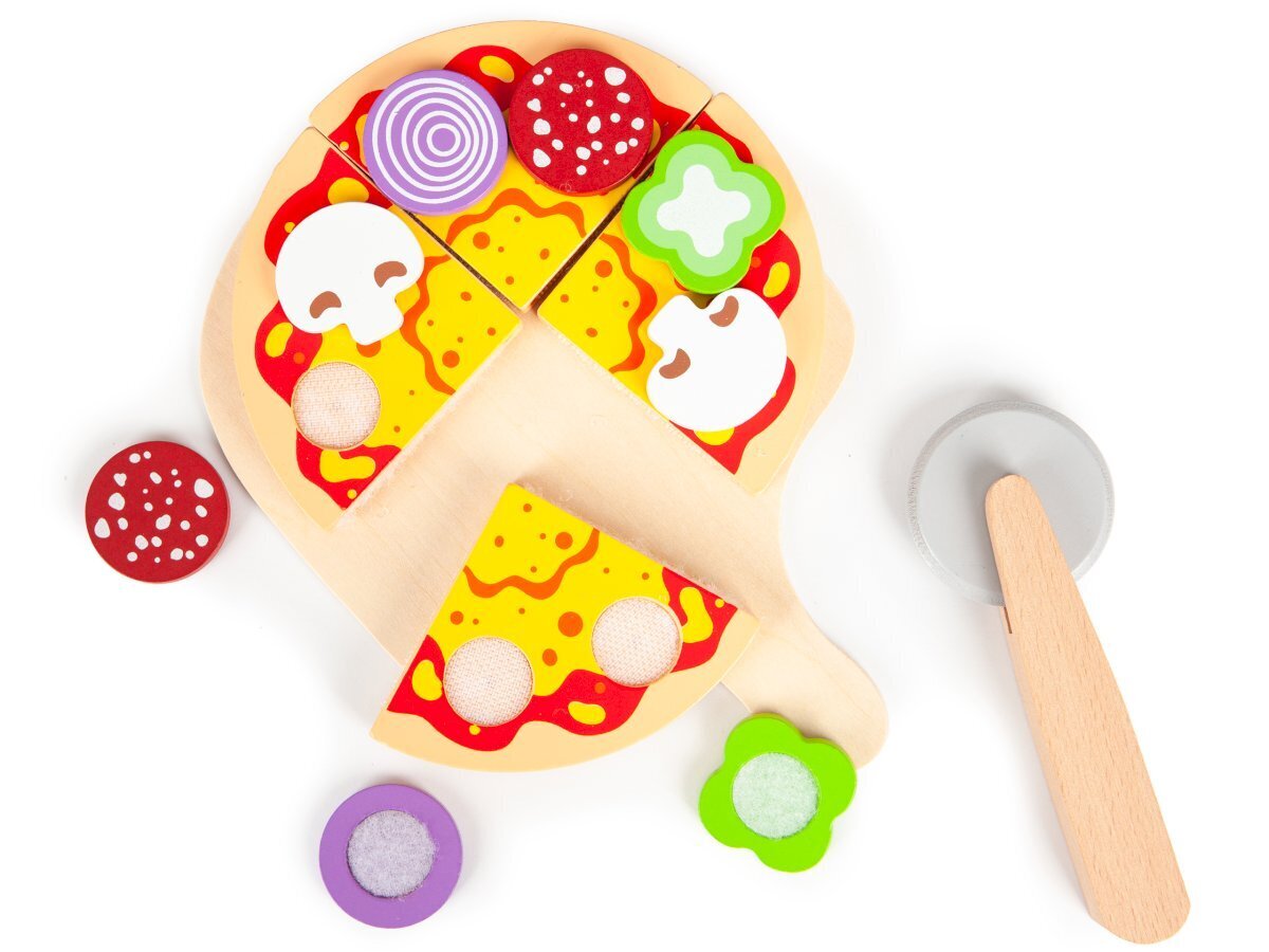 Puinen pizzauuni keittiövälineillä, Ecotoy hinta ja tiedot | Tyttöjen lelut | hobbyhall.fi