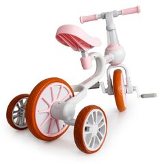 4in1 Potkupyörä polkimilla, vaaleanpunainen hinta ja tiedot | Kolmipyörät | hobbyhall.fi