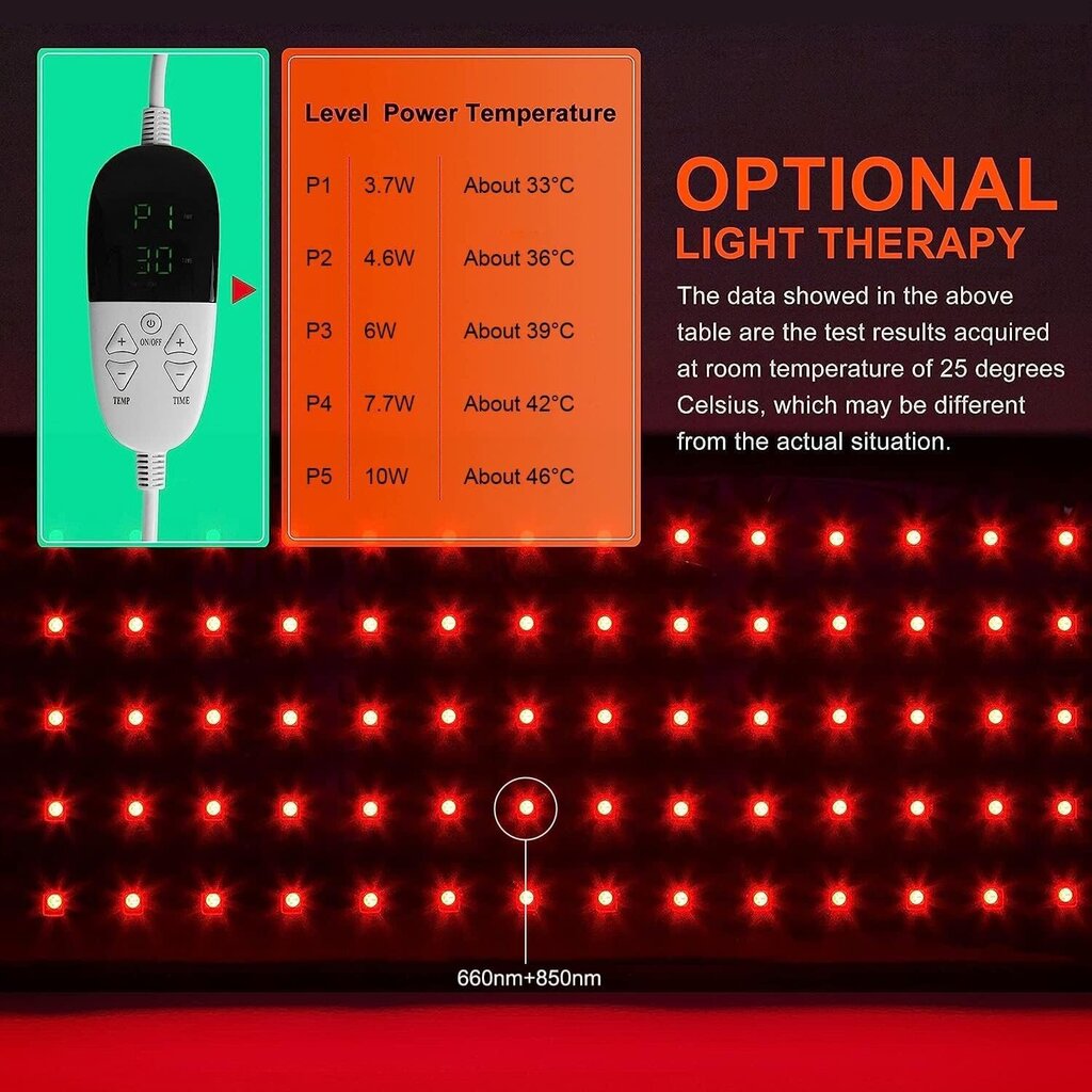 Infrapuna-valoterapialaite hinta ja tiedot | Lämpö- ja hierontalaitteet | hobbyhall.fi