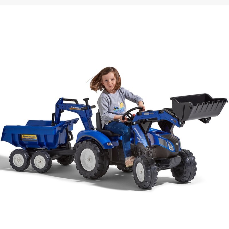 New Holland traktori ja perävaunu Falk hinta ja tiedot | Poikien lelut | hobbyhall.fi