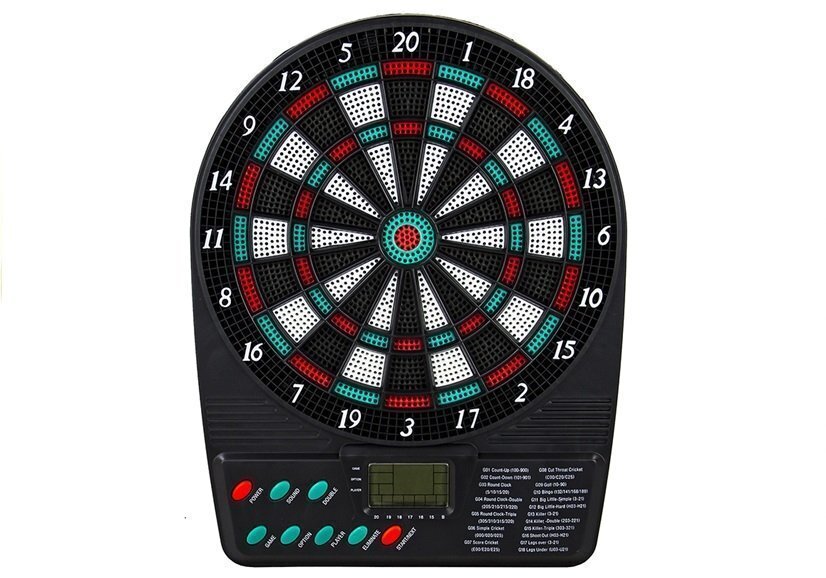 Elektroninen LED-tikkataulu, jossa on 18 peliä ja lisävarusteita hinta ja tiedot | Darts | hobbyhall.fi