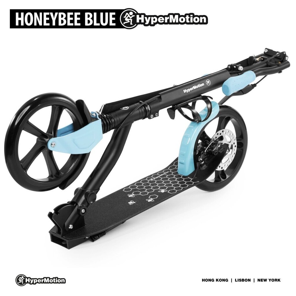 Potkulauta Honeybee Blue HyperMotion 100kg - Täysi alumiini, suuret pyörät 250 mm hinta ja tiedot | Potkulaudat | hobbyhall.fi
