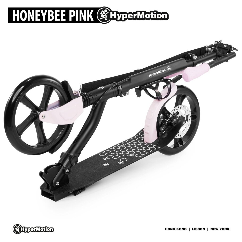 Potkulauta Honeybee Pink HyperMotion 100kg - Täysi alumiini, suuret pyörät 250 mm hinta ja tiedot | Potkulaudat | hobbyhall.fi