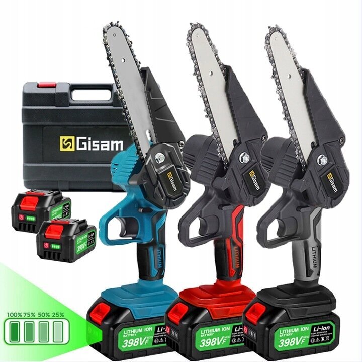 Akkukäyttöinen minimoottorisaha Gisam S54 1500 W hinta ja tiedot | Moottorisahat | hobbyhall.fi