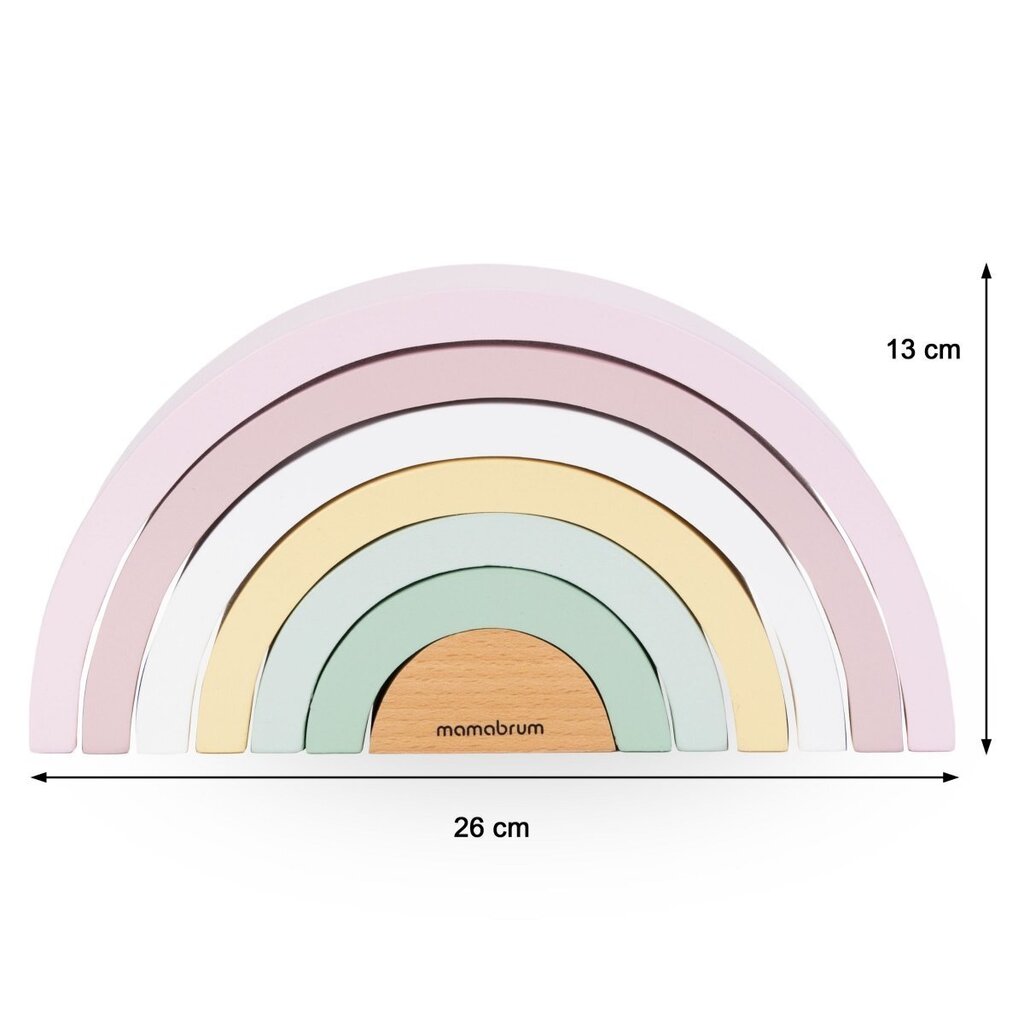 Puinen sateenkaari hinta ja tiedot | Vauvan lelut | hobbyhall.fi