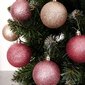 Särkymätön vaaleanpunainen joulukuusenkoriste, 6 kpl 6 cm hinta ja tiedot | Joulukuusen koristeet | hobbyhall.fi