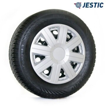 4× Jestic Hubcap 16" hopea hinta ja tiedot | Pölykapselit | hobbyhall.fi