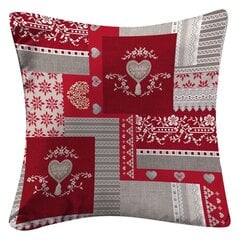 Sweet Heart -tyynynpäällinen täytteellä, punainen, 60 x 60 cm hinta ja tiedot | Koristetyynyt ja tyynynpäälliset | hobbyhall.fi