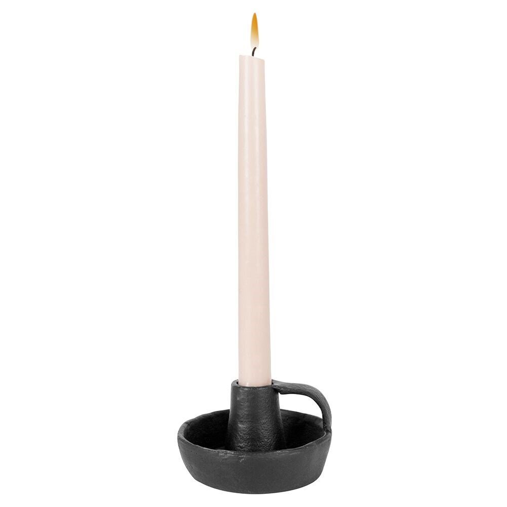 Alumiininen kynttilänjalka, musta 10x6 cm hinta ja tiedot | Kynttilät ja kynttilänjalat | hobbyhall.fi
