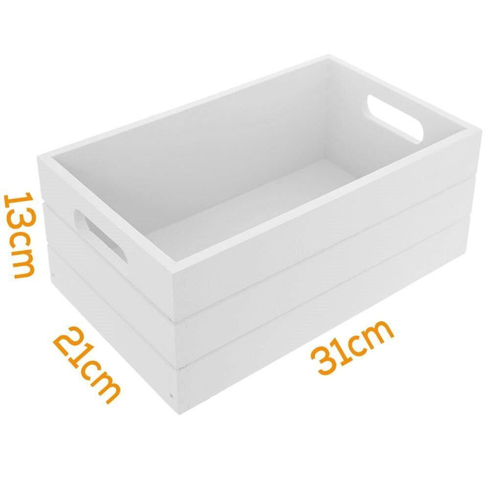 Puulaatikko 31x21x13 cm hinta ja tiedot | Säilytyslaatikot ja -korit | hobbyhall.fi