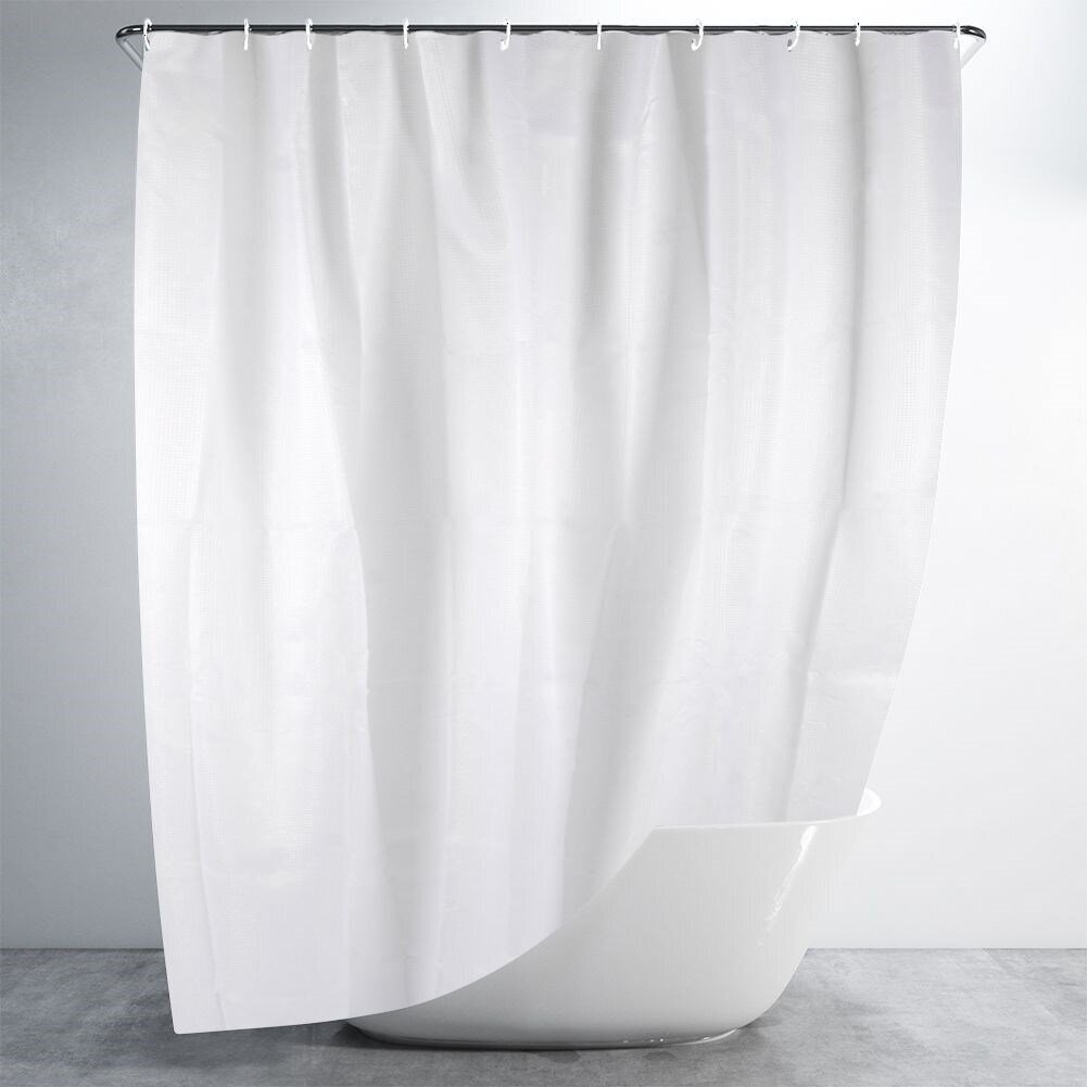 Suihkuverho, valkoinen, 180x180 cm hinta ja tiedot | Kylpyhuoneen sisustus | hobbyhall.fi
