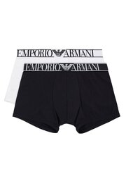 Miesten alushousut Emporio Armani Bianco Nero 545652598 hinta ja tiedot | Emporio Armani Miesten alusvaatteet | hobbyhall.fi