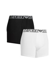 Miesten alushousut Emporio Armani Bianco Nero 545652588 hinta ja tiedot | Emporio Armani Miesten alusvaatteet | hobbyhall.fi