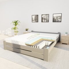 Sänky patjalla RAMYBĖ PS1, 180x200cm, harmaa hinta ja tiedot | Sängyt | hobbyhall.fi
