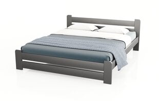 Sänky patjalla POILSIS KS1, 180x200cm, grafiitin väri hinta ja tiedot | Sängyt | hobbyhall.fi