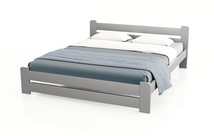 Sänky patjalla POILSIS KS1, 120x200cm, harmaa hinta ja tiedot | Sängyt | hobbyhall.fi