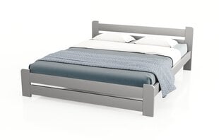 Sänky patjalla POILSIS KS1, 160x200cm, harmaa hinta ja tiedot | Sängyt | hobbyhall.fi