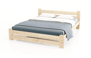 Sänky patjalla POILSIS KS1, 200x200cm, luonnollinen väri hinta ja tiedot | Sängyt | hobbyhall.fi