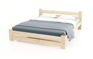Sänky patjalla POILSIS KS1, 140x200cm, luonnollinen väri hinta ja tiedot | Sängyt | hobbyhall.fi
