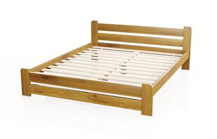 Sänky + patja + suojapatja TRIO KS1, 90x200cm, tammi värit hinta ja tiedot | Sängyt | hobbyhall.fi