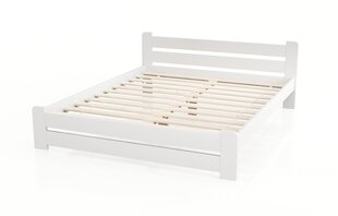 Sänky + patja + suojapatja TRIO KS1, 90x200cm, valkoinen hinta ja tiedot | Sängyt | hobbyhall.fi