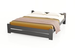 Sänky + patja + suojapatja TRIO PS1, 90x200cm, grafiitin väri hinta ja tiedot | Sängyt | hobbyhall.fi