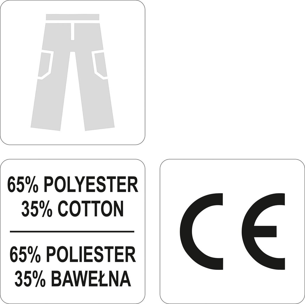 Työhousut musta/punainen, Yato hinta ja tiedot | Työvaatteet | hobbyhall.fi