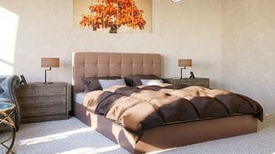 Sänky Sapnas.eu OLIVIA + SAPNAS 2 XL, 140x200cm, ruskea hinta ja tiedot | Sängyt | hobbyhall.fi