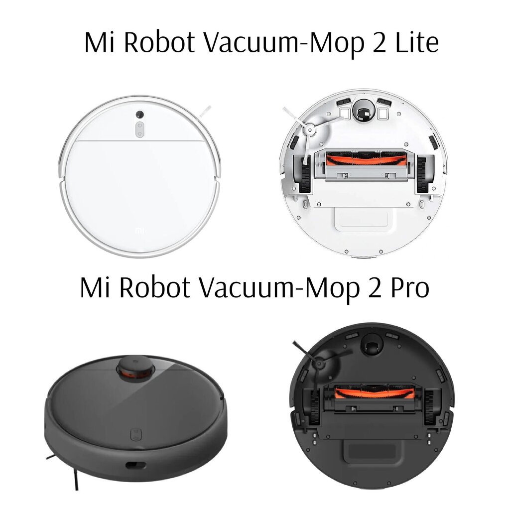 Sivuharjat Xiaomi Mi Robot Vacuum-Mop 2 Lite /Mop 2, 4 kpl, valkoinen, korvaava osa hinta ja tiedot | Pölynimureiden lisätarvikkeet | hobbyhall.fi