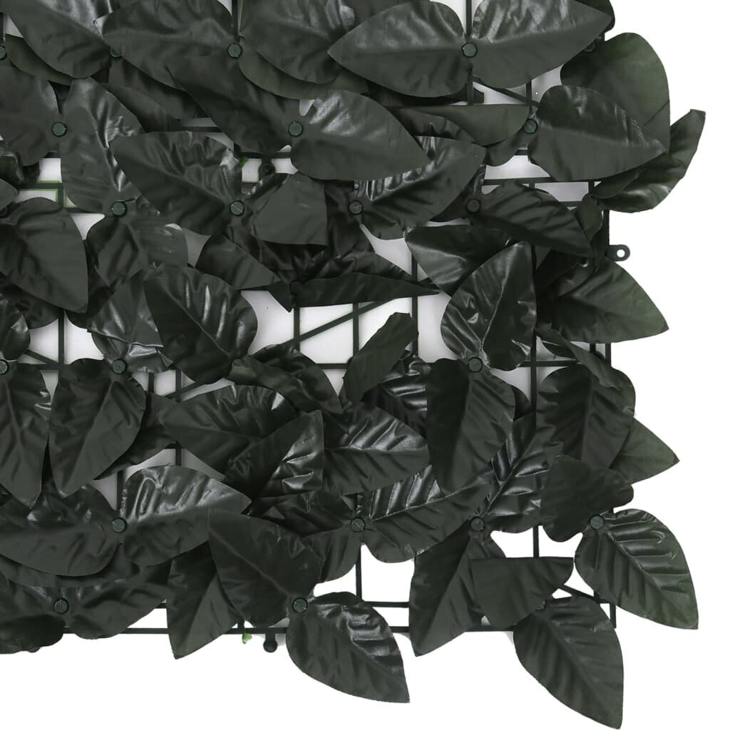 vidaXL Parvekkeen suoja tummanvihreillä lehdillä 400x150 cm hinta ja tiedot | Aurinkovarjot ja markiisit | hobbyhall.fi