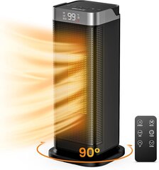 Keraaminen lämmitin Elehelf, HL-2000R6, 2000W, 220-240V,musta hinta ja tiedot | Lämmittimet | hobbyhall.fi