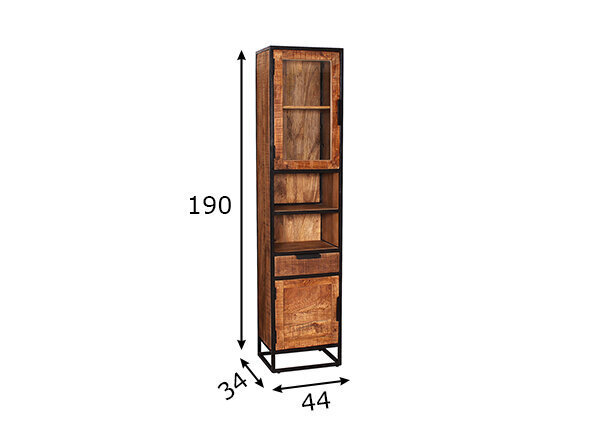 Kylpyhuonekaappi SIT-Möbel Sidney, ruskea hinta ja tiedot | Kylpyhuonekaapit | hobbyhall.fi