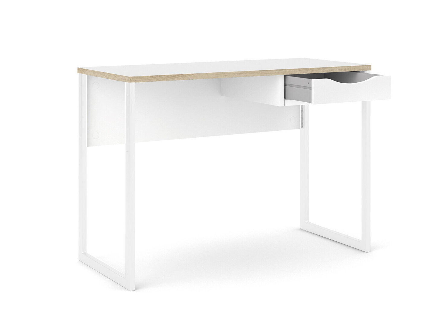 Function Plus kirjoituspöytä, valkoinen/ruskea hinta ja tiedot | Tietokonepöydät ja työpöydät | hobbyhall.fi