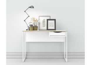 Function Plus kirjoituspöytä, valkoinen/ruskea hinta ja tiedot | Tietokonepöydät ja työpöydät | hobbyhall.fi