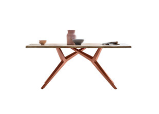 Ruokapöytä Tables&amp;Co, ruskea hinta ja tiedot | Ruokapöydät | hobbyhall.fi
