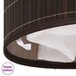 vidaXL Bambu pyykkikori ovaali tummanruskea hinta ja tiedot | Kylpyhuoneen sisustus | hobbyhall.fi