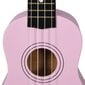 vidaXL Sopraano ukulelesarja laukulla lapsille vaaleanpunainen 21" hinta ja tiedot | Kitarat | hobbyhall.fi
