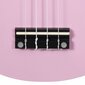 vidaXL Sopraano ukulelesarja laukulla lapsille vaaleanpunainen 21" hinta ja tiedot | Kitarat | hobbyhall.fi