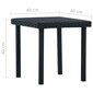 vidaXL Puutarhapöytä musta 40x40x40 cm polyrottinki hinta ja tiedot | Puutarhapöydät | hobbyhall.fi