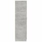 vidaXL Vaatekaappi betoninharmaa 80x52x180 cm lastulevy hinta ja tiedot | Kaapit | hobbyhall.fi