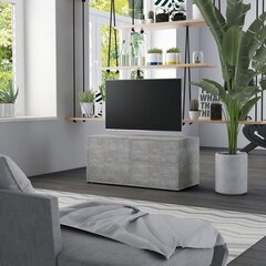 vidaXL TV-taso betoninharmaa 80x34x36 cm lastulevy hinta ja tiedot | TV-tasot | hobbyhall.fi