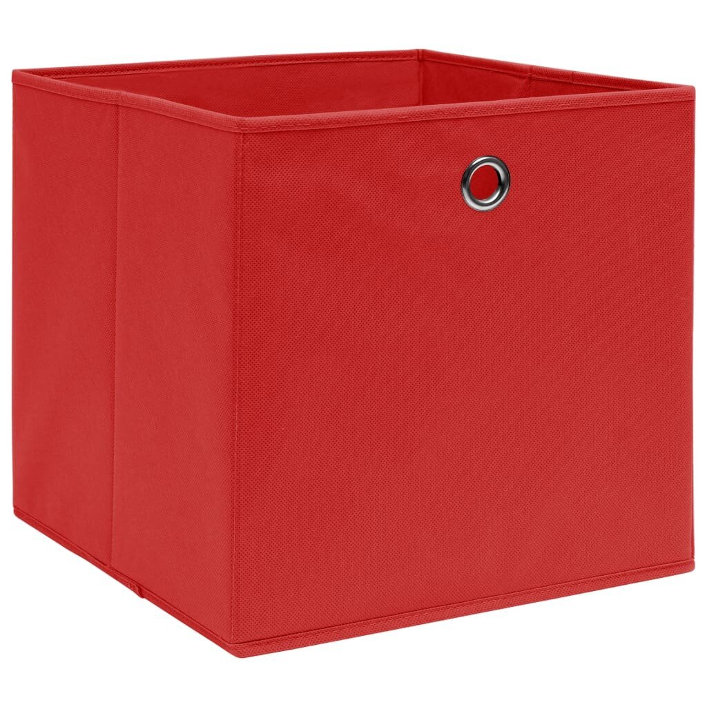 vidaXL Säilytyslaatikot 10 kpl punainen 32x32x32 cm kangas hinta ja tiedot | Säilytyslaatikot ja -korit | hobbyhall.fi