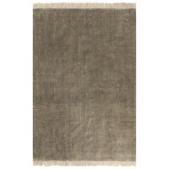 vidaXL Kilim matto puuvilla 120x180 cm ruskeanharmaa hinta ja tiedot | Isot matot | hobbyhall.fi