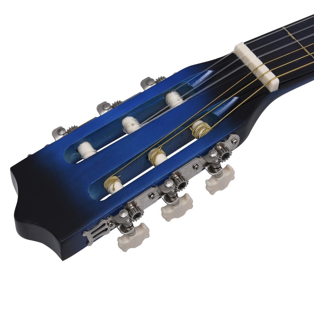 vidaXL Akustinen cutaway-kitara taajuuskorjaimella 6-kielinen sininen hinta ja tiedot | Kitarat | hobbyhall.fi