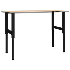 vidaXL Säädettävät työpöydän rungot 2kpl metalli 55x(69-95,5) cm musta hinta ja tiedot | Muut huonekalutarvikkeet | hobbyhall.fi