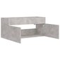 vidaXL Allaskaappi betoninharmaa 100x38,5x46 cm lastulevy hinta ja tiedot | Kylpyhuonekaapit | hobbyhall.fi