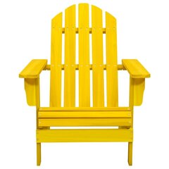 vidaXL Adirondack-puutarhatuoli täysi kuusi keltainen hinta ja tiedot | Puutarhatuolit | hobbyhall.fi